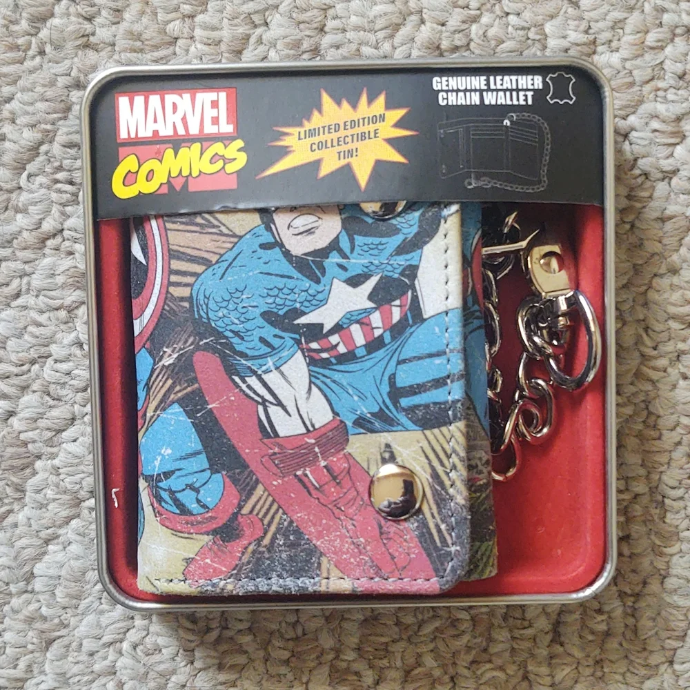 Marvel‎ Captain America Chain Leather Wallet